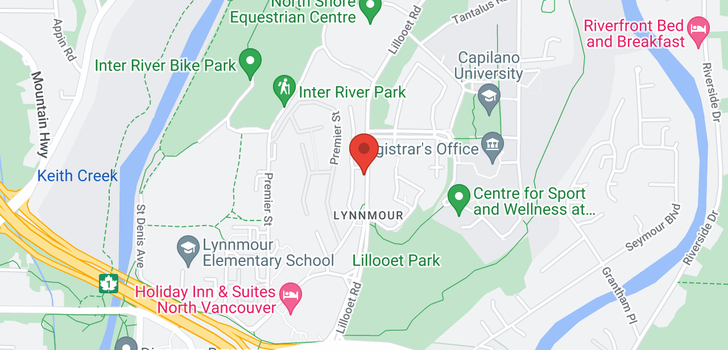 map of 1125 LILLOOET ROAD